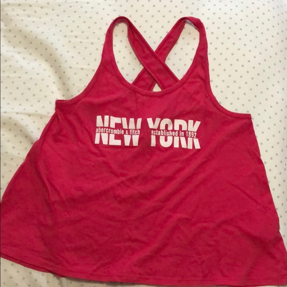 Hot pink loose fitting tank